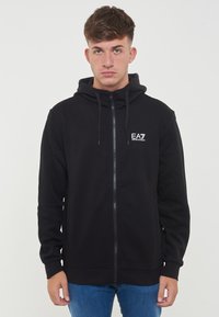 EA7 Emporio Armani Felpa con cappuccio - black