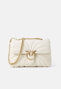 LOVE PUFF CLASSIC - Taška s příčným popruhem - bianco seta/antique gold