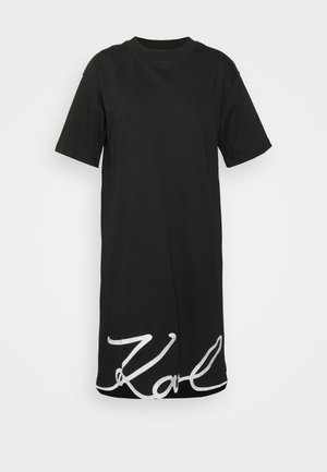 SIGNATURE DRESS - Jersey dress - black