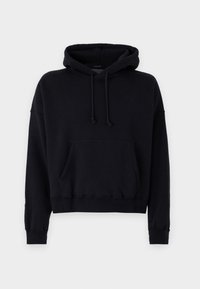 Essential Cropped Popover Hoodie - Camisola - casual black