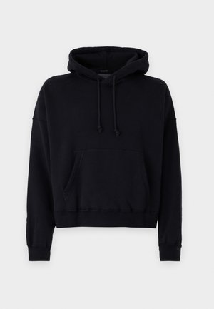 Abercrombie & Fitch Essential Cropped Popover Hoodie - Pusa - casual black