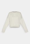 ESSENTIALS SMALL LOGO FEEL COZY - Sweatshirt - alumina/white