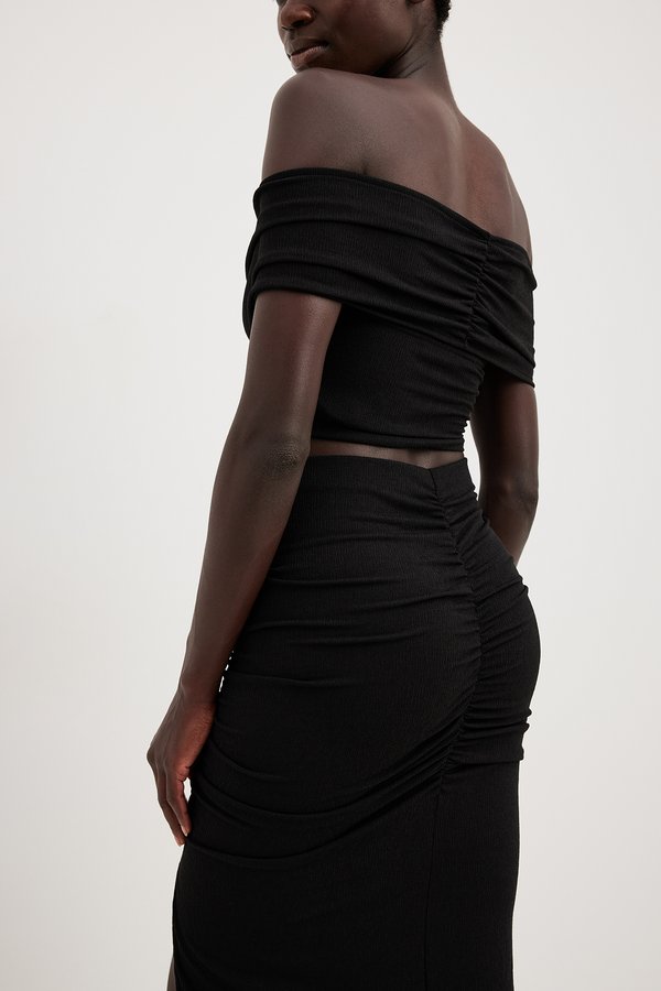 OFF SHOULDER ROUCHED - Basic T-shirt2