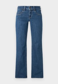 Low-Rise Dark Wash Baggy Flare Jean - Jean bootcut - dark inky clean
