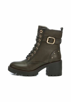 Botines con cordones - kakhi