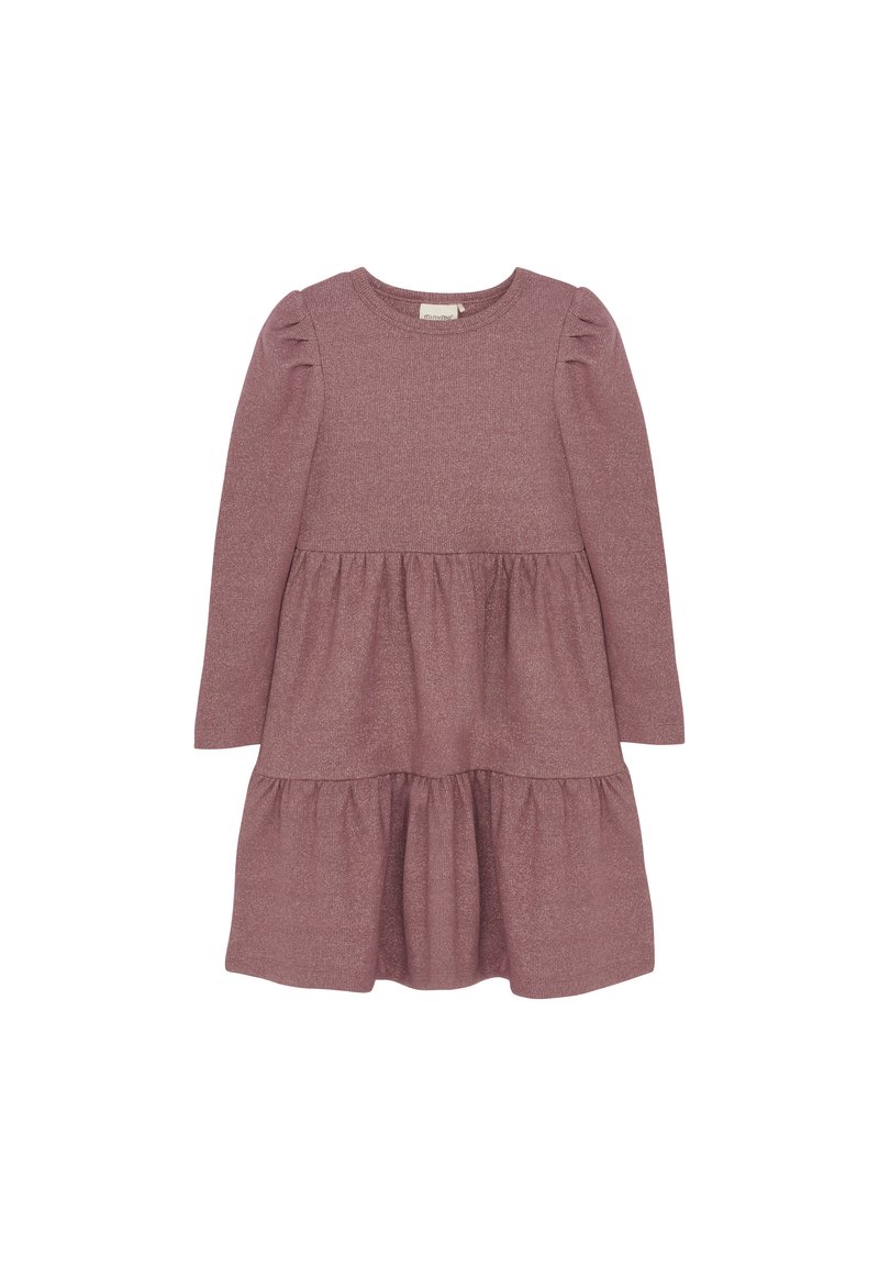 Minymo LS GLITTER - Strickkleid - deco rose