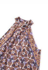 Ipekyol HALTER NECK PATTERNED - Top - tobacco