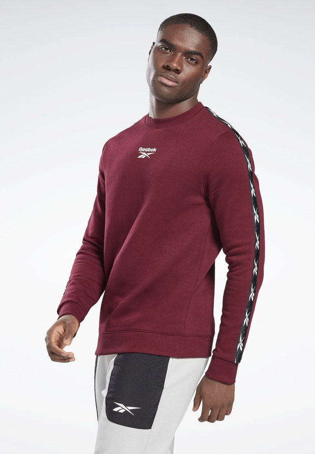 TRAINING ESSENTIALS TAPE CREW SWEATSHIRT - Sweatshirt - burgundy