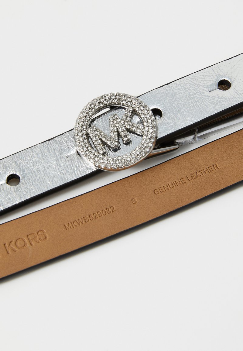 MICHAEL Michael Kors PAVE LOGO BELT - Belt - silver-coloured  display picture 2
