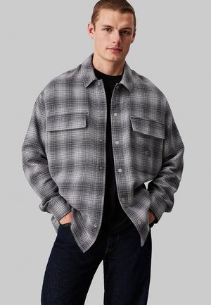 Calvin Klein Jeans Camicia - white   grey check