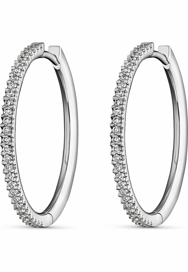 Ohrringe - weißgoldfarben