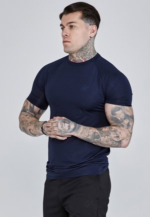 SIKSILK T-Shirt basic - navy