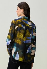 Next LONG SLEEVE - REGULAR FIT - Blus - blue green leaf print