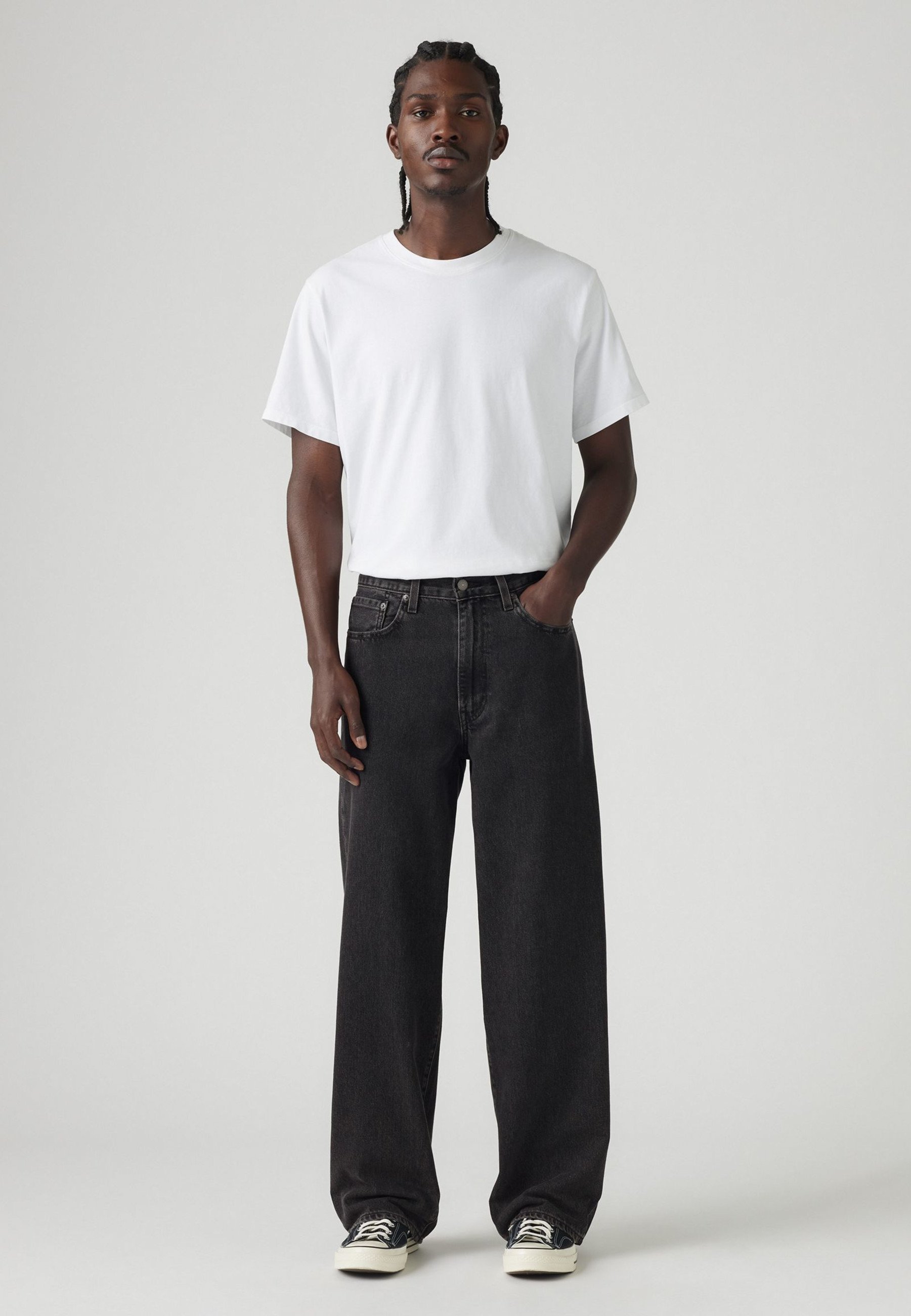 Levi's® 578® BAGGY - Baggy Jeans - 8am in charlotte/black denim