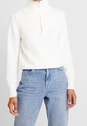 Stickad tröja - off-white