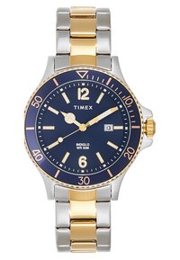 Timex HARBORSIDE 42 mm BRACELET - Käekell - silver-coloured/gold-coloured/blue