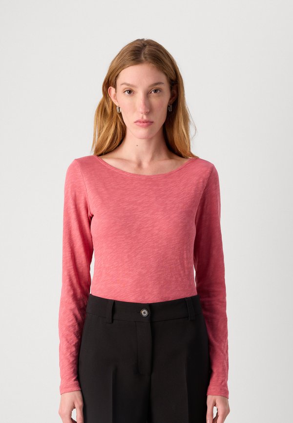 LONG SLEEVE BOAT NECK - Long sleeved top - blushed berry4