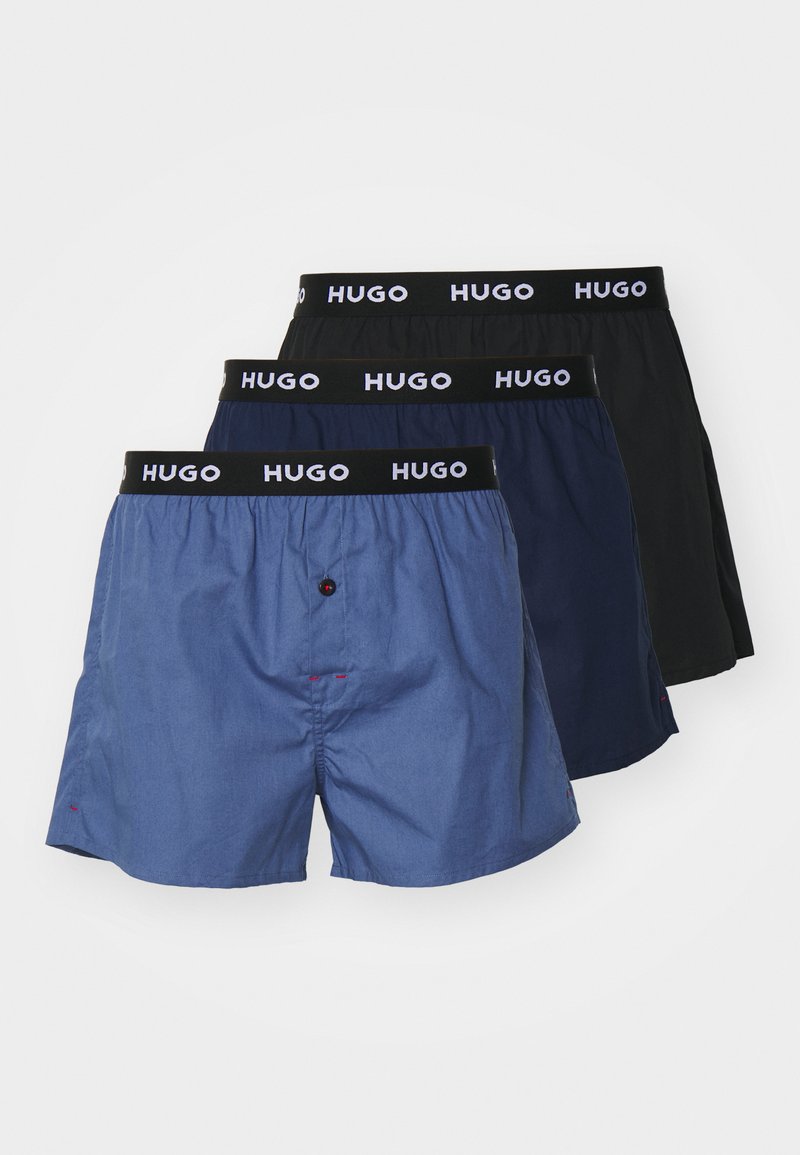 HUGO 3 PACK - Boxershorts - black/blue/sort - Zalando.dk