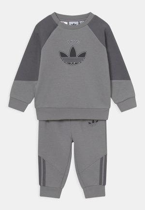 CREW SET UNISEX - Trainingspak - mottled dark grey