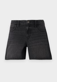 Low-Rise Washed Black Baggy Denim Shorts 5" - Short en jean - washed black