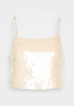 Calvin Klein Jeans, SEQUINS - Top - frosted almond