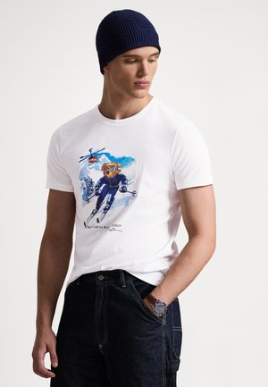 CUSTOM SLIM FIT POLO BEAR T-SHIRT - Μπλουζάκι με στάμπα - white