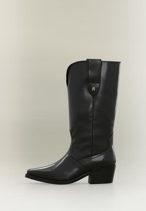 Tommy Hilfiger, Cowboy-/Bikerboot - black