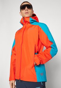 La Sportiva CROSSRIDGE EVO - Jachetă hardshell - cherry tomato/tropic blue