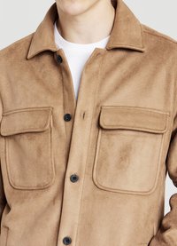 Calliope SHACKET SIMIL CAMOSCIO - Giacca in similpelle - tabacco