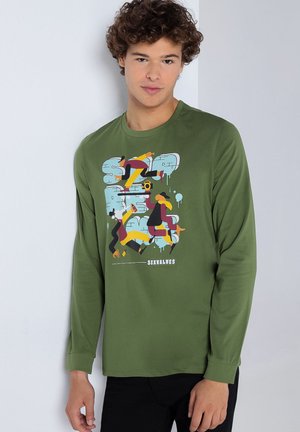 Six Valves GRAFIK - Long sleeved top - grün