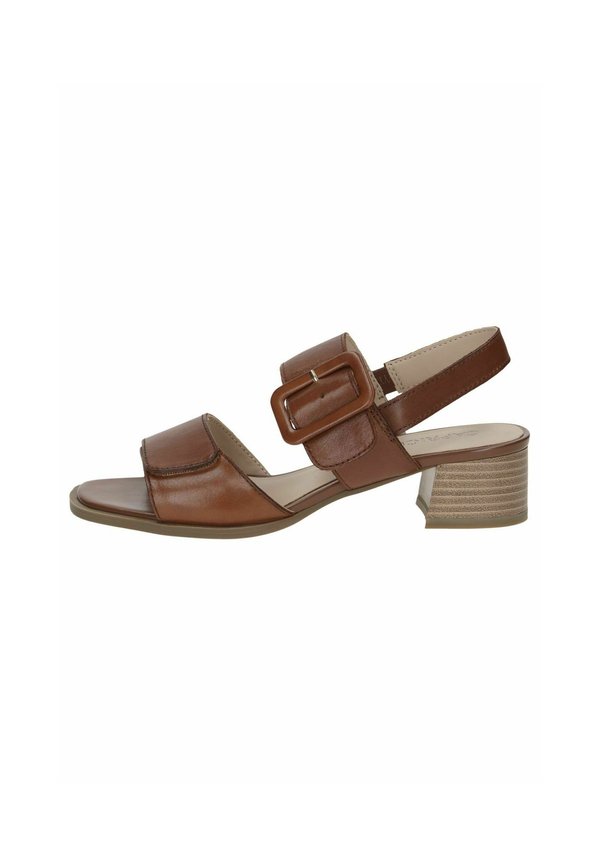 Riemensandalette - cognac nappa