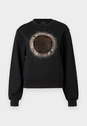 Guess PEONY LOGO - Sweatshirt - jet black