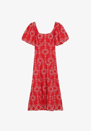 Scalpers, SCALPERS PUFF EMB DRESS - Robe de jour - red