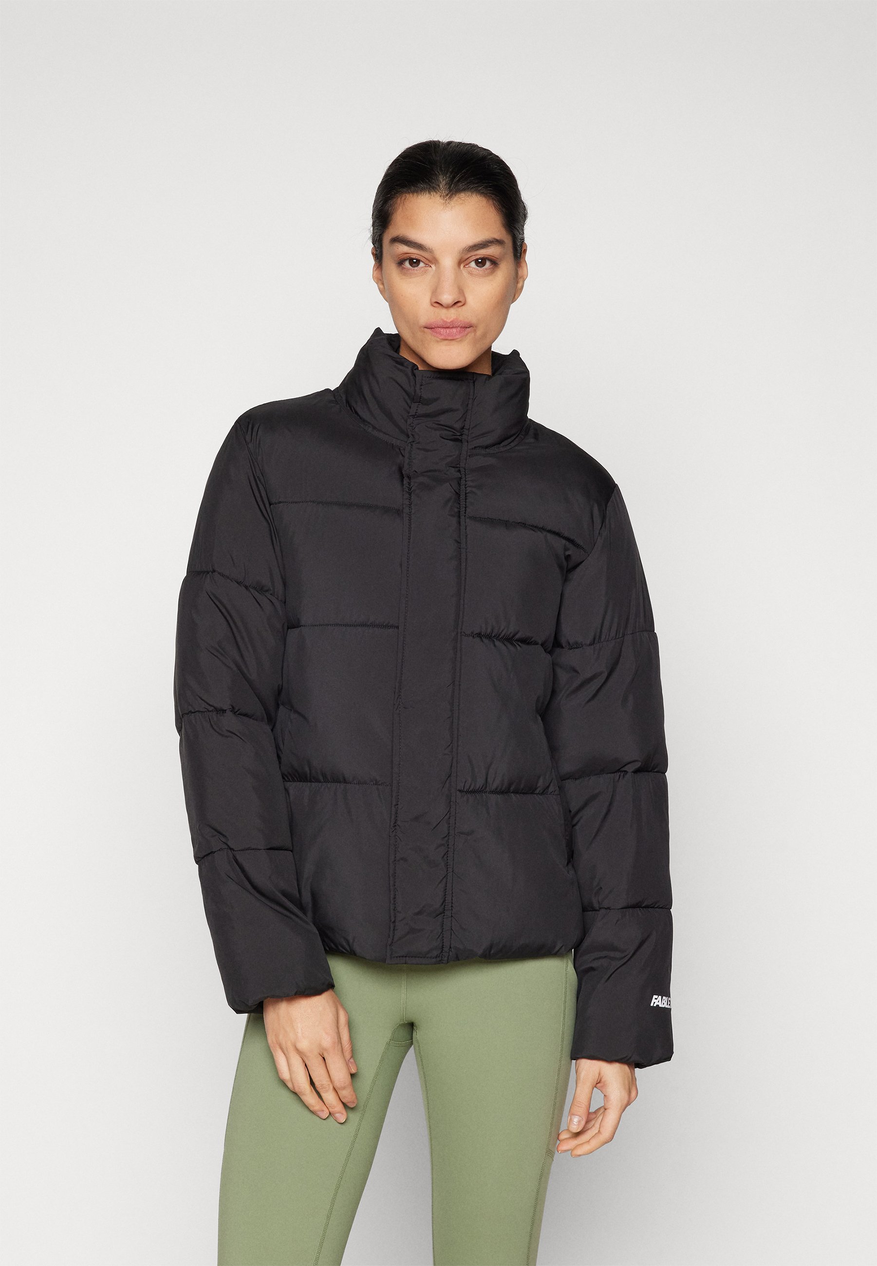 Longline Puffer Brave Soul Black Cropped Padded Puffer Jacket