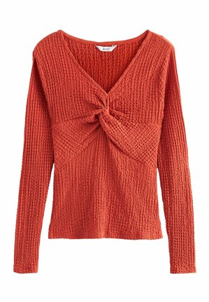 TWIST  FRONT - Top s dlouhým rukávem - rust orange