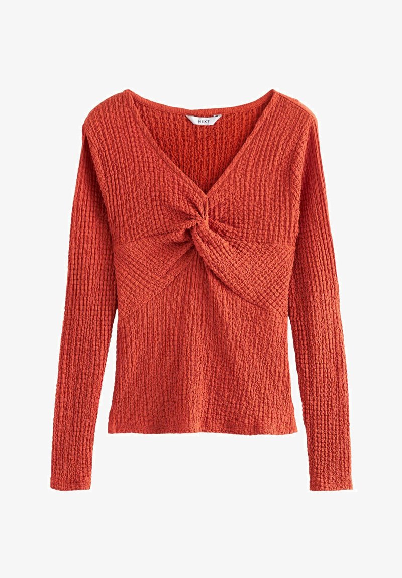 Next TWIST FRONT - Långärmad tröja - rust orange