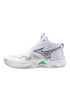 WAVE MOMENTUM ELITE MID - Zapatillas altas - white black frozenemerald