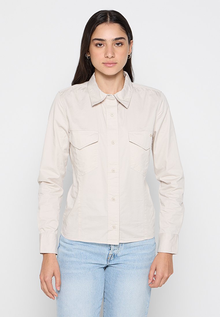 Calvin Klein Jeans Overhemdblouse beige Calvin Klein Jeans Overhemdblouse beige