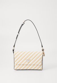 SIMONA FLAP SHOULDER BAG - Sac à main - natural/white