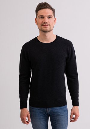 RUNDHALS  - Strickpullover - holzkohle