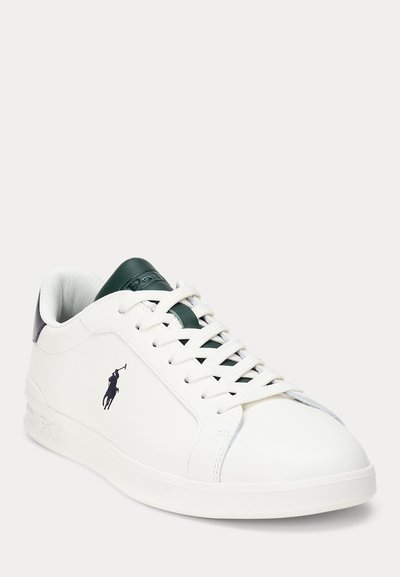 Polo Ralph Lauren HERITAGE COURT II LEATHER SNEAKER UNISEX - Joggesko - white/navy/forest