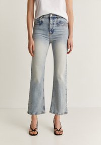 Scalpers BACK SEAM  - Flared jeans - light indigo