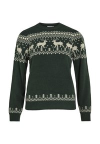 VILA VIDEER LS CHRISTMAS - Džemperis - pine grove pattern jacquard