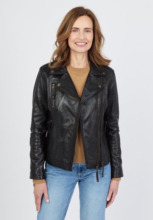 Leren jas - black