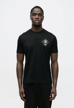 MERCERIZED PATCH LOGO TEE - T-shirt print - black