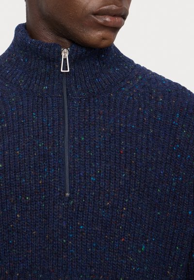 PS Paul Smith SWEATER ZIP NECK - Pullover - dark blue