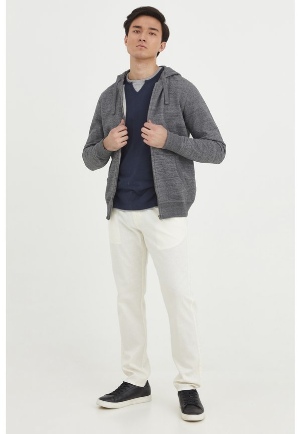 BHVelno - Zip-up sweatshirt - pewter mix3