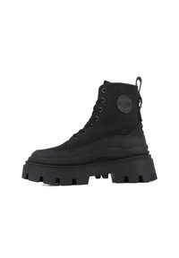SQUAD ZIP - Enkellaarsjes met plateauzool - black