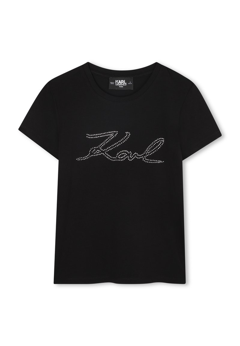 KARL LAGERFELD KIDS T-shirt print zwart KARL LAGERFELD KIDS T-shirt print zwart