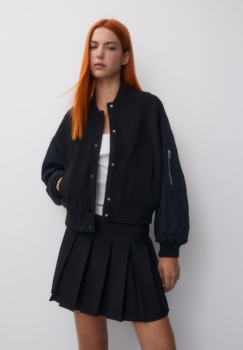 Felpa Giacca College Donna Urban Classics – Stile Sportivo Con Doppie Strisce E Bottoni Automatici, In Cotone E Poliestere